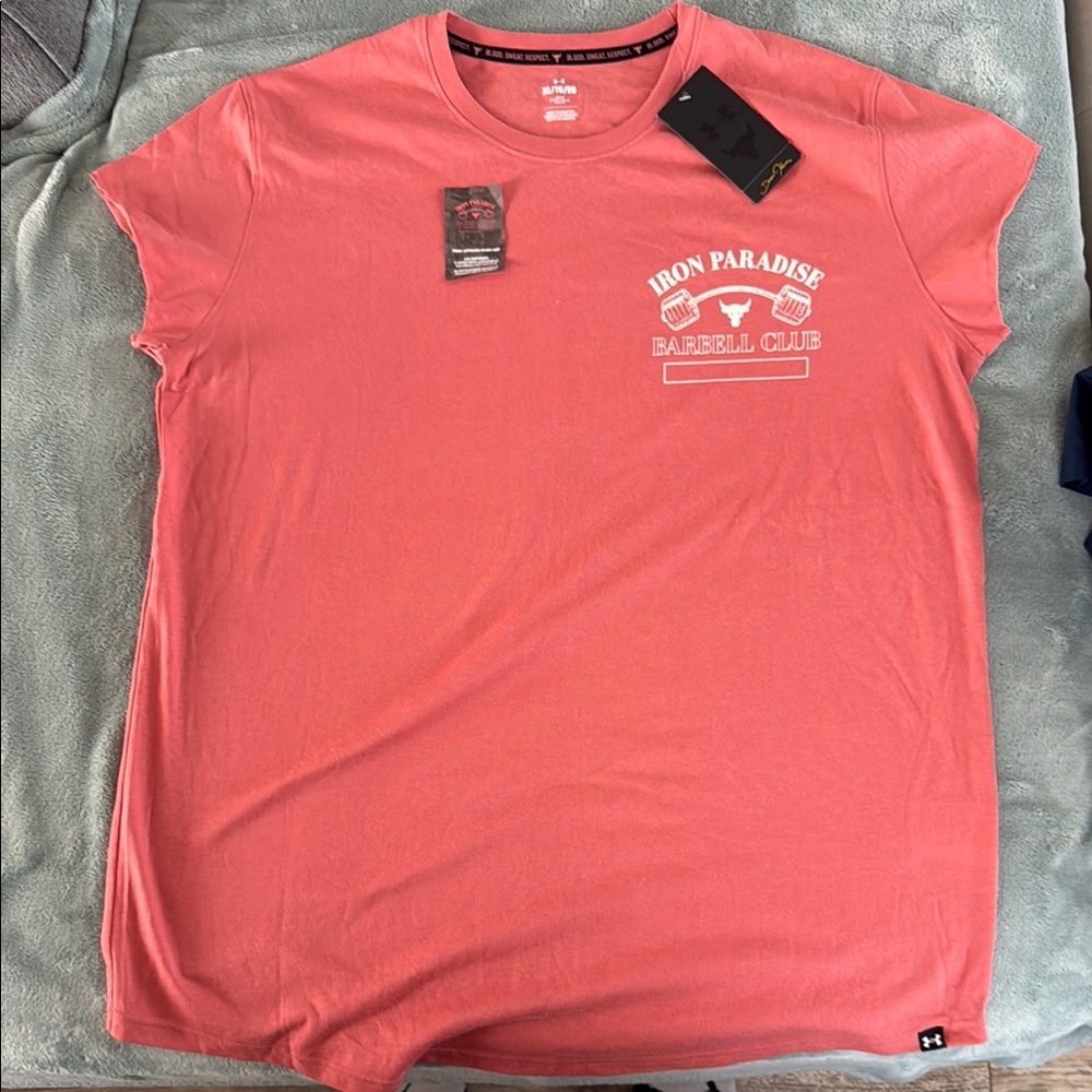 Under Armour Pink Short Sleeve Tee Moisture-Wicking
